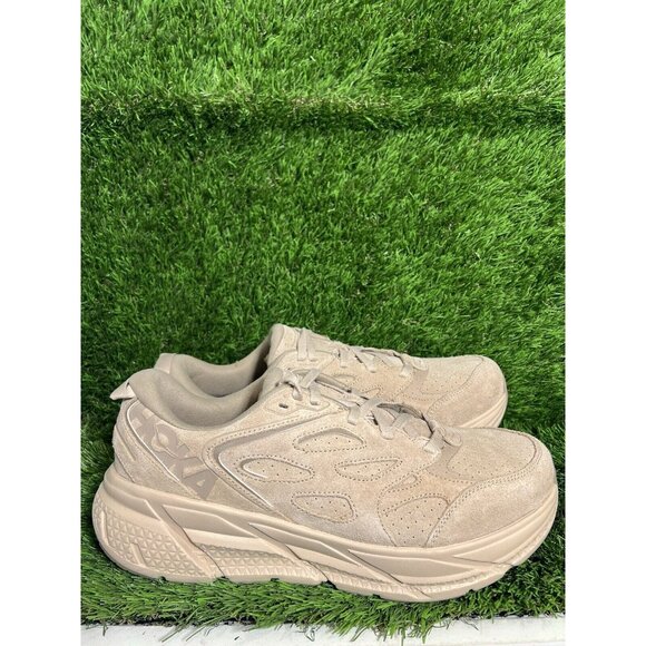 NEW Men’s Size 10 - Hoka One One Clifton L Suede Shifting Sand Dune Womens Sz 11 - Picture 4 of 9